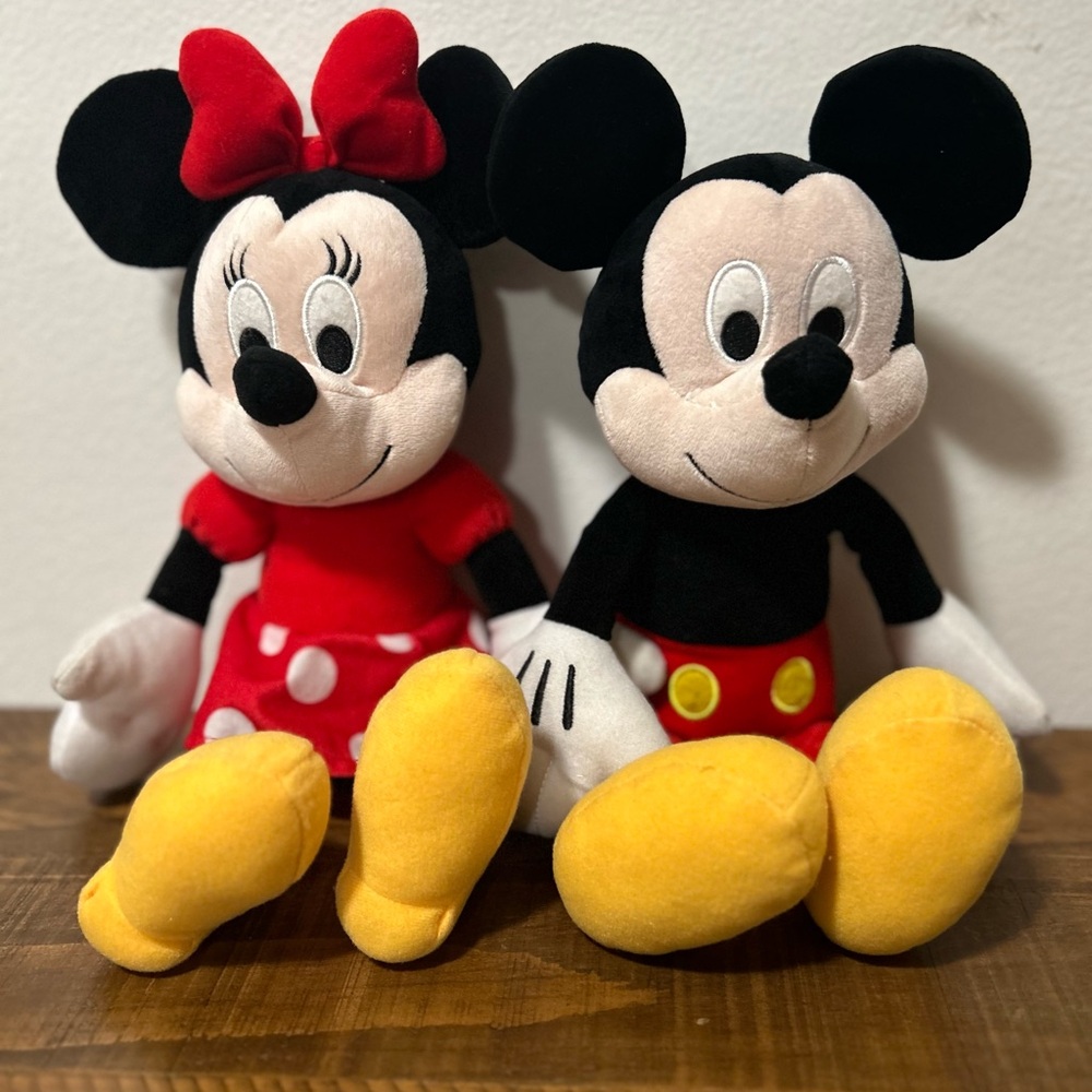Mickey Mouse and Minnie Mouse Plush